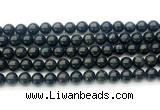 CAE322 15.5 inches 8mm round astrophyllite gemstone beads