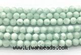 CAS302 15.5 inches 8mm round snowflake angelite gemstone beads