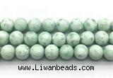 CAS306 15.5 inches 16mm round snowflake angelite gemstone beads