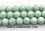 CAS308 15.5 inches 20mm round snowflake angelite gemstone beads