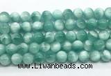 CAS332 15.5 inches 10mm round peacock angelite gemstone beads