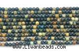 CAZ15 15.5 inches 4mm round azurite gemstone beads