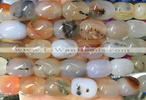 AGBS107 15 inches 13*18mm drum agate gemstone beads wholesale