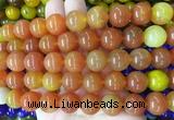 AGBS120 15 inches 14mm round agate gemstone beads wholesale