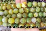 AGBS126 15 inches 14mm round agate gemstone beads wholesale