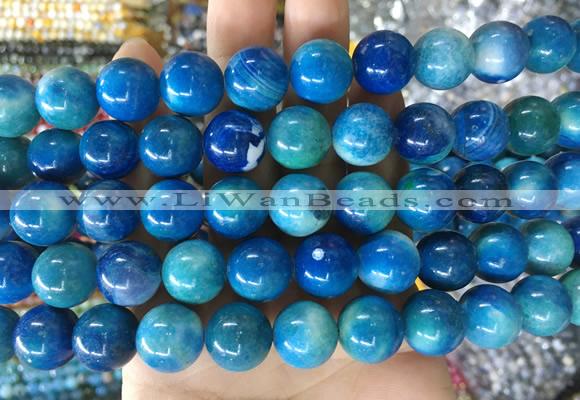 AGBS132 15 inches 14mm round agate gemstone beads wholesale