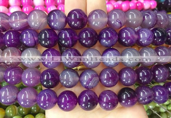 AGBS138 15 inches 14mm round agate gemstone beads wholesale