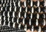 AGBS195 15 inches 12mm round tibetan dzi agate beads wholesale