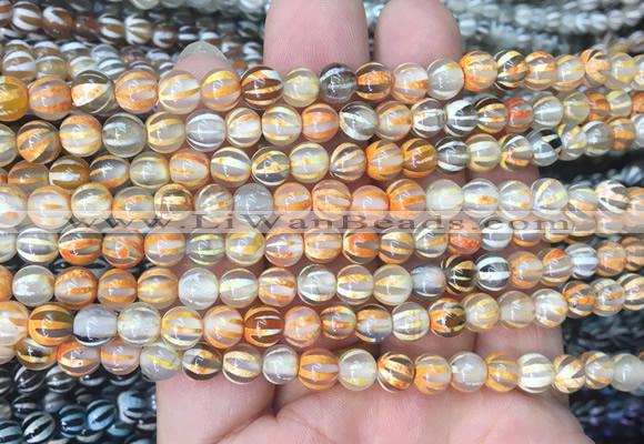 AGBS201 15 inches 6mm round tibetan dzi agate gemstone beads