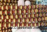 AGBS221 15 inches 10mm round tibetan dzi agate gemstone beads