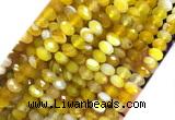 AGBS25 15 inches 5*8mm faceted rondelle banded agate beads wholesale