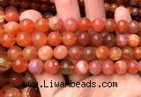 AGBS63 15 inches 10mm round orange botswana agate beads