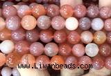 AGBS70 15 inches 10mm round south red agate beads wholesale