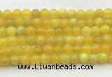 AGBS73 15 inches 6mm round yellow fire agate beads wholesale