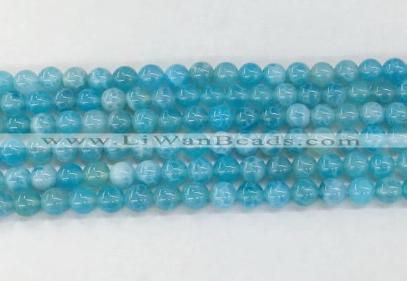 AGBS80 15 inches 6mm round blue fire agate beads wholesale