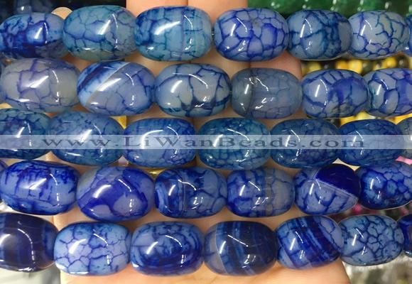 AGBS91 15 inches 13*18mm drum agate gemstone beads wholesale