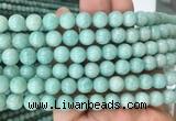 AMBS03 15 inches 8mm round amazonite beads wholesale