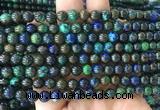 AZBS06 15 inches 6mm round azurite gemstone beads wholesale