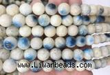 BIBS03 15 inches 10mm round blue ice glacierite stone beads wholesale