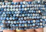 BIBS07 15 inches 4mm round blue ice glacierite stone beads wholesale