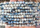 BIBS14 15 inches 6mm faceted nuggets blue ice glacierite stone beads wholesale