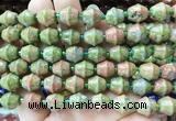 BLBS12 15 inches 10*11mm bell unakite beads wholesale