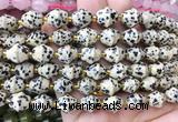 BLBS20 15 inches 10*11mm bell dalmatian jasper beads wholesale