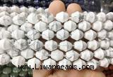 BLBS23 15 inches 10*11mm bell white howlite beads wholesale