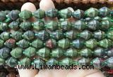 BLBS24 15 inches 10*11mm bell dragon blood jasper beads wholesale