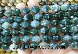 BLBS26 15 inches 10*11mm bell moss agate beads wholesale