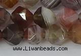 CAA1009 15.5 inches 10mm faceted nuggets botswana agate beads