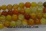 CAA1040 15.5 inches 4mm round dragon veins agate beads wholesale