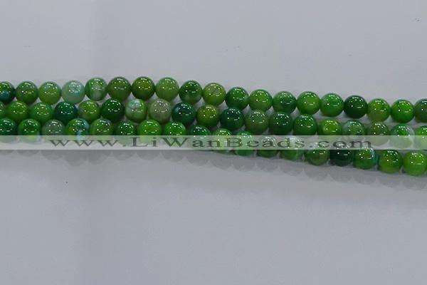 CAA1068 15.5 inches 10mm round dragon veins agate beads wholesale