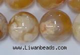 CAA1076 15.5 inches 16mm round sakura agate gemstone beads