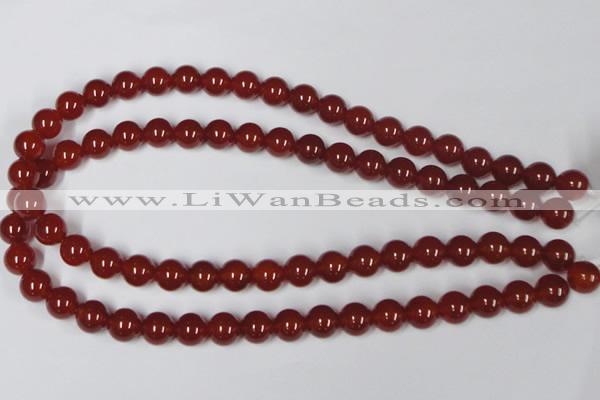 CAA112 15.5 inches 10mm round red agate gemstone beads wholesale