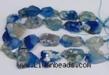 CAA1128 15.5 inches 25*35mm - 35*45mm freeform sakura agate beads