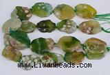 CAA1129 15.5 inches 25*35mm - 35*45mm freeform sakura agate beads