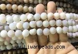 CAA1311 15.5 inches 10mm round matte plated druzy agate beads