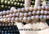 CAA1313 15.5 inches 10mm round matte plated druzy agate beads