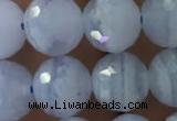 CAA1461 15.5 inches 8mm faceted round blue lace agate beads