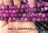 CAA1502 15.5 inches 10mm round matte banded agate beads wholesale