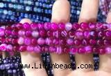 CAA1561 15.5 inches 6mm round banded agate beads wholesale