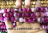 CAA1564 15.5 inches 12mm round banded agate beads wholesale