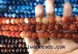 CAA1568 15.5 inches 8mm round banded agate beads wholesale