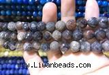 CAA1730 15 inches 10mm faceted round fire crackle agate beads