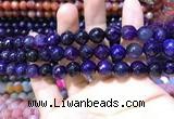 CAA1732 15 inches 10mm faceted round fire crackle agate beads