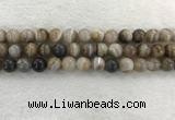 CAA1814 15.5 inches 12mm round banded agate gemstone beads