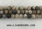 CAA1816 15.5 inches 16mm round banded agate gemstone beads