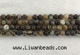 CAA1822 15.5 inches 8mm round banded agate gemstone beads