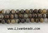 CAA1826 15.5 inches 16mm round banded agate gemstone beads